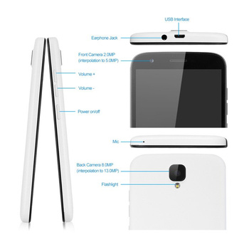 Smartphone Ulefone U007 Pro (white) + etui