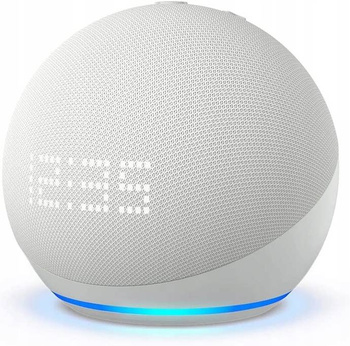 Amazon Echo Dot 5 z zegarem Glacier White/Uszkodzone opakowanie