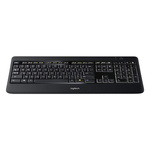 Klawiatura bezprzewodowa Logitech K800 Illuminated czarna (black)
