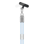 Smycz z kablem USB-C/Lightning ANSMANN 27W 1.2m niebieska