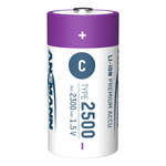Akumulatory Li-Ion ANSMANN C 2500mAh 1.5V USB-C - 2szt.
