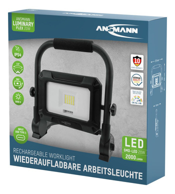 Reflektor roboczy ANSMANN FL20W-R czarny