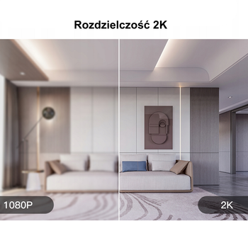 Kamera wewnętrzna Arenti Wi-Fi 3MP/2K z funkcją obrotu i prywatności