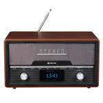 Drewniane centrum muzyczne retro Denver MDA-525DW z radiem dark wood