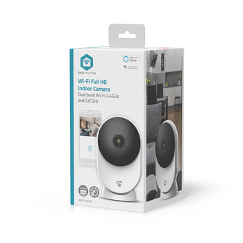 Kamera wewnętrzna Nedis Smartlife Wifi, czujnik ruchu, night vision, biały
