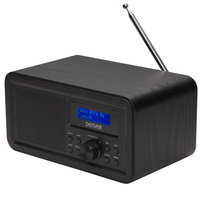 Radio DAB+/FM Denver z drewnianą obudową czarny
