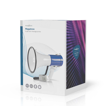 Megafon Nedis 1500m 135dB Niebieski/Biały