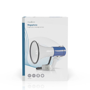 Megafon Nedis 1500m 135dB Niebieski/Biały