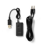 Nadajnik Bluetooth Nedis BTTR100BK 3.5 mm AptX LL/AptX/SBC Do 2 urządzeń Czarny