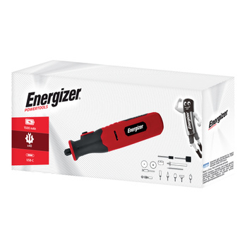Mini szlifierka Energizer 3.6V + zestaw akcesoriów