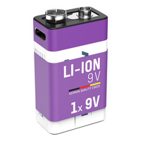 Akumulator Li-Ion ANSMANN E-Block 400mAh 9V USB-C