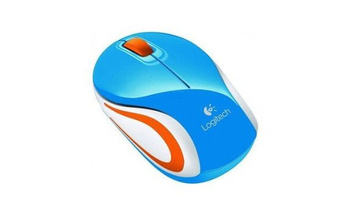 Mysz bezprzewodowa Logitech Mini Mouse M187 niebieska