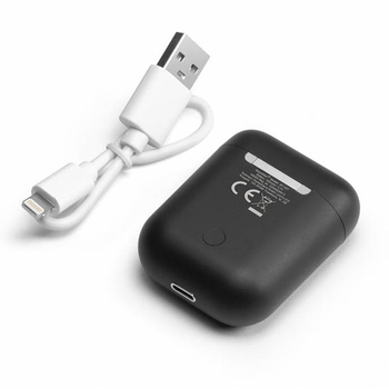 Słuchawki bezprzewodowe douszne w etui Technaxx Micro TWS, Bluetooth, microUSB (czarny)