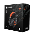 Słuchawki gamingowe Sades A6 pomarańczowe