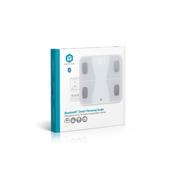 Waga łazienkowa Nedis SmartLife BTHPS11WT Bluetooth biała