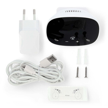 Czujnik jakości powietrza Nedis SmartLife Wi-Fi WIFISA20CBK Czarno-biały