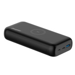 Powerbank indukcyjny 20000 mAh 20W QE20009PQ czarny (PD) + QI