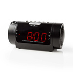 Radiobudzik Nedis CLAR005BK LED projekcja 2x budzik FM Czarny
