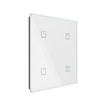 Szklany włącznik dotykowy iNELS MATTER 4 przyciski, biały