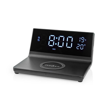 Budzik Nedis WCACQ20BK 5–15 W 2x alarm bez światła Czarny