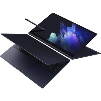 Laptop Samsung Galaxy Book Pro 360 NP950QDB-KB3US i7-1165G7/15.6" FHD AMOLED TouchScreen/16GB/SSD 1TB/BT/BLKB/FPR/x360/PEN/Win 11 Mystic Navy