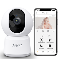 Kamera wewnętrzna Arenti 5G Wi-Fi UHD 3K/5MP z funkcją obrotu i prywatności