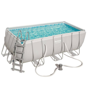 Bestway Prostokątny Basen stelażowy Power Steel 13'6" x 6'7" x 48"/4.12m x 2.01m x 1.22m 56456