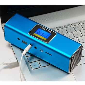 Głośnik bezprzewodowy Technaxx Bluetooth USB, Aux, audio, karta pamięci 32GB (niebieski)