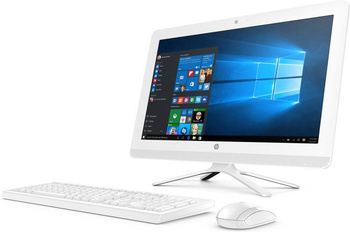 AiO HP 22-B352DS Celeron J3355/21.5" FHD/4GB/1TB/DVD/BT/WirelessKeyboard+Mouse/Win 10 White