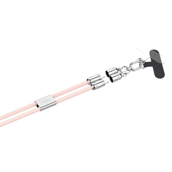 Kabel USB-C/USB-C ANSMANN smycz 1.2m różowy