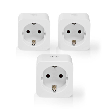 Inteligentne gniazdko Nedis SmartLife WIFIP121FWT3 Wi-Fi (3 sztuki)