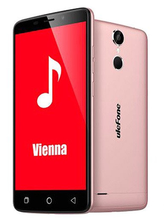 Smartphone Ulefone Vienna (pink) + etui/folia