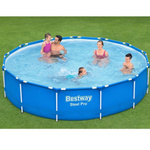 Basen stelażowy Bestway 3,96m x 0,84m 5612E 8 w 1 (basen,pompa,filtr,sitko,zaciski,węże,zaślepki,łatka,instrukcja)