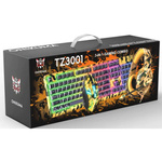 Zestaw Onikuma TZ3001 RGB: Mysz, klawiatura, słuchawki żółte camo