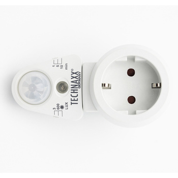 Adapter gniazdkowy z czujnikiem ruchu i światła PIR Technaxx TX-224