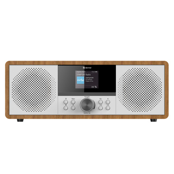Wieża stereo Denver MIR-270DW z radiem internetowym dark wood