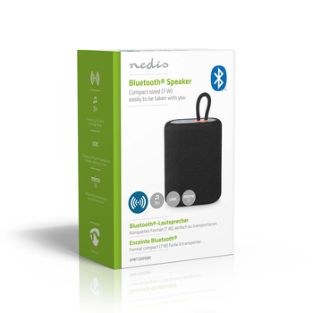 Głośnik Nedis Bluetooth 7h 7W Mono Czarny