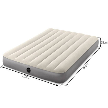 Materc dmuchany do spania Intex Full Single 137mx191x25 cm 64102 Grey