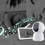 Niania elektroniczna z AI Arenti Wi-Fi 2MP/1080P z dwiema kamerami i ekranem LCD