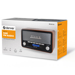 Radio retro DAB+/FM Denver DAB-18 dark wood/Uszkodzone opakowanie