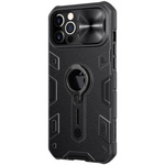 Etui Nillkin CamShield Armor Metal Apple iPhone 12/12 Pro Max (With logo cutout) (czarny)