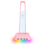 Stojak na słuchawki z podświetleniem RGB Onikuma ST2 różowy