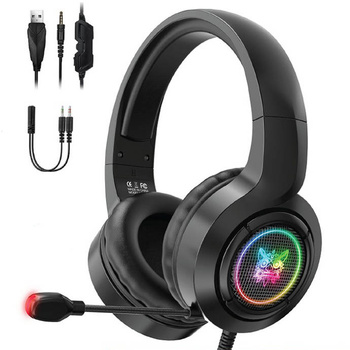 Słuchawki gamingowe Onikuma X1 RGB USB (black)