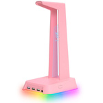 Stojak na słuchawki z podświetleniem RGB Onikuma ST2 różowy