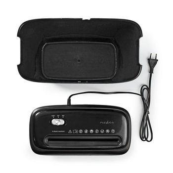 Niszczarka do papieru Nedis 12l DIN P-4 190W Czarna