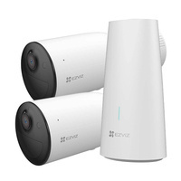 Kamera bateryjna zestaw, 2 x HB3 + baza, EZVIZ, HB3 HALOW KIT/Uszkodzone opakowanie