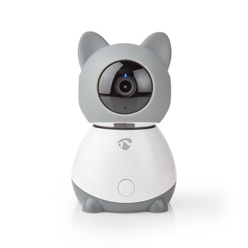 Kamera wewnętrzna Nedis Smartlife Wifi, czujnik ruchu, night vision, szary/biały