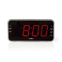 Radiobudzik Nedis CLAR004BK LED AUX projekcja 2x budzik FM Czarny