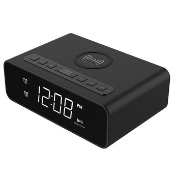 Budzik Denver ECQ-106 z ładowarką indykcyjną QI (5W)