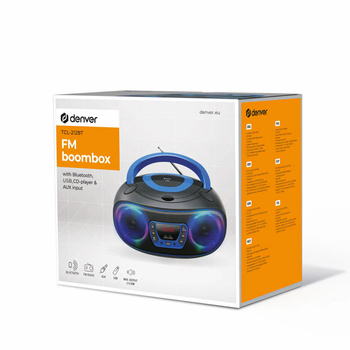 Boombox Denver TCL-212BT niebieski